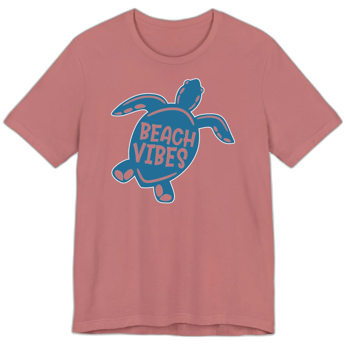Beach Vibes Sea Turtle Premium T-Shirt in Mauve