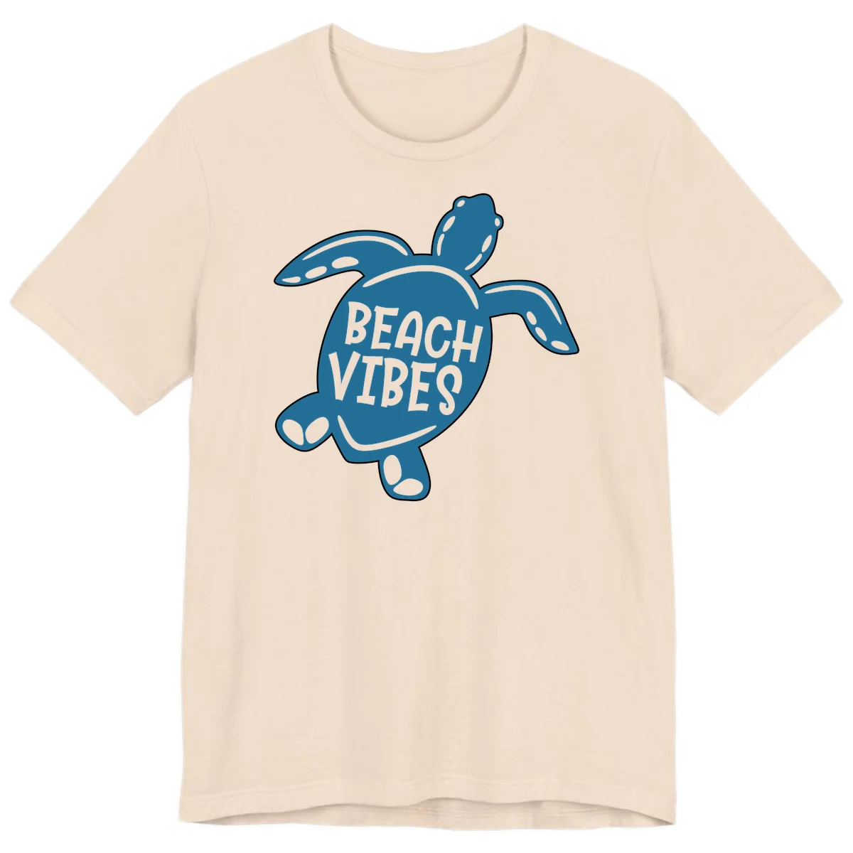 Beach Vibes Sea Turtle Premium T-Shirt in Soft Cream