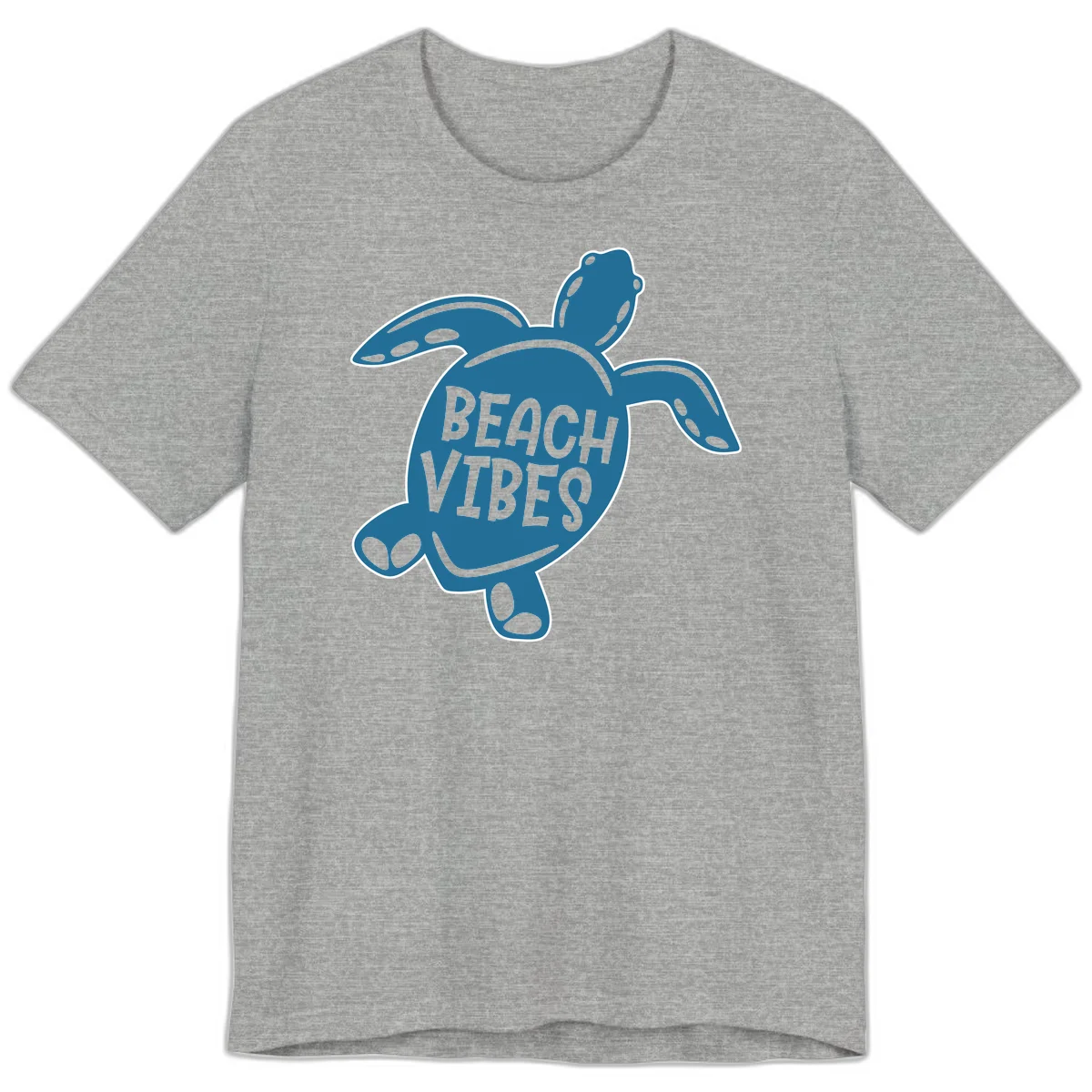 Beach Vibes Sea Turtle Premium T-Shirt in Athletic Heather