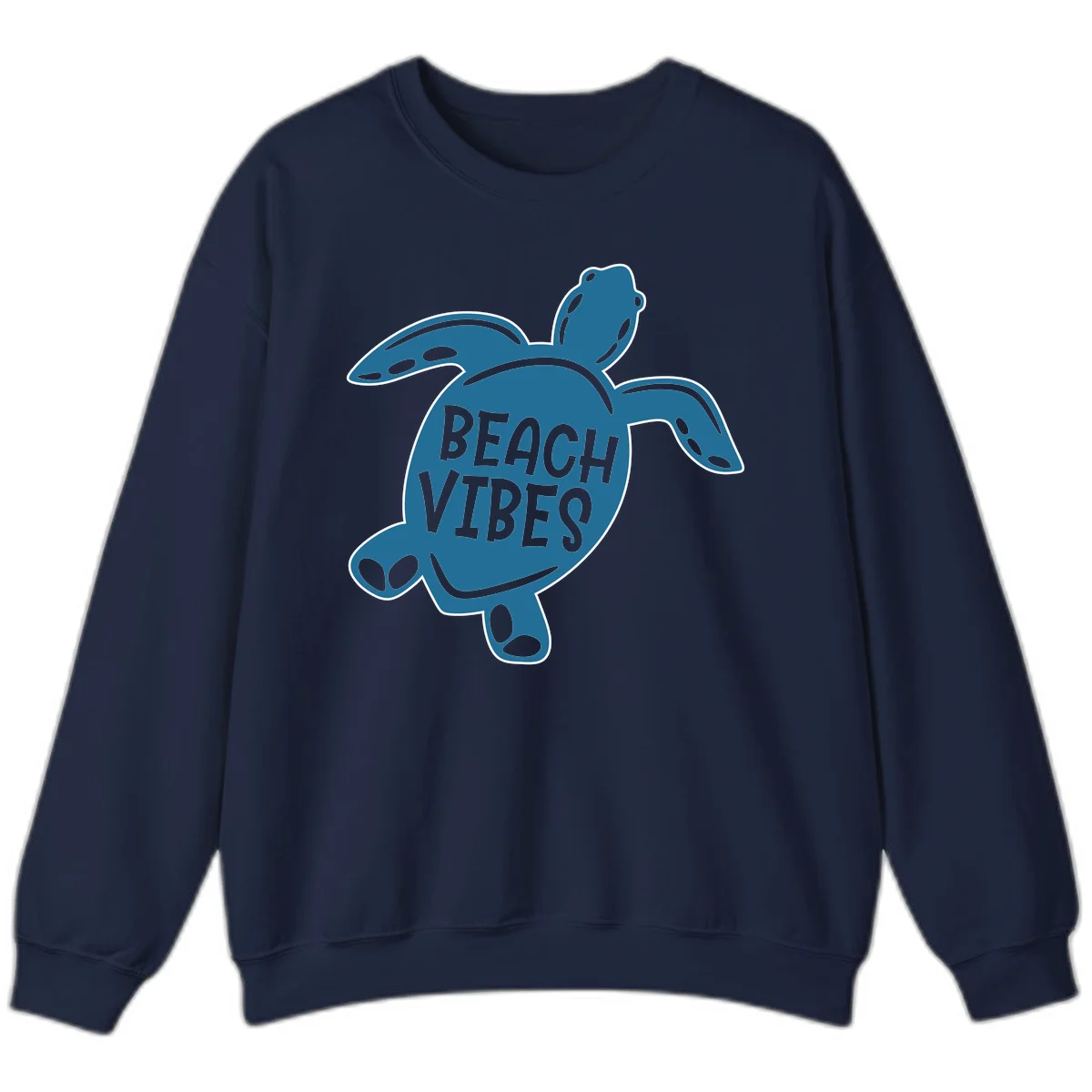 Beach Vibes Sea Turtle Sweatshirt in Navy