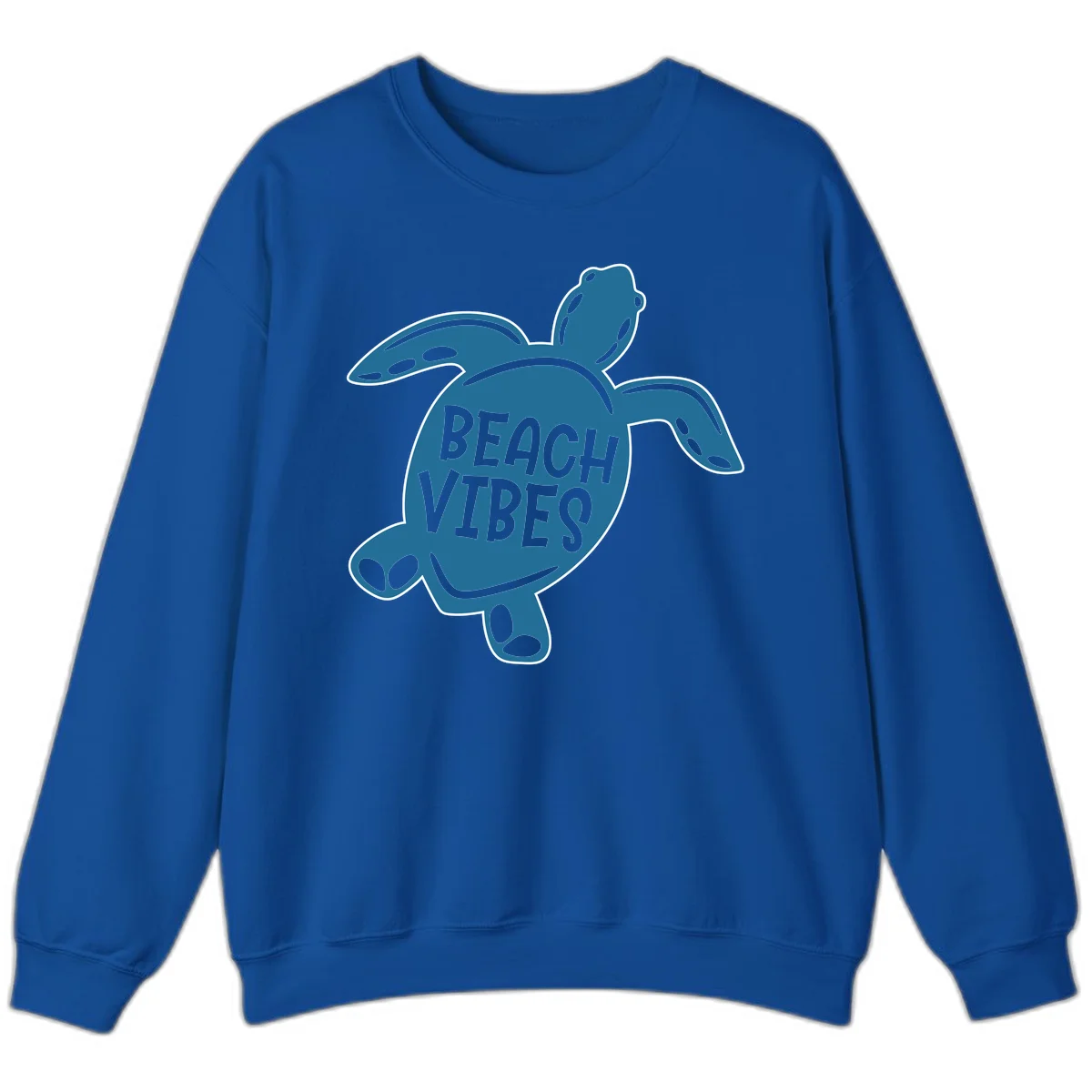 Beach Vibes Sea Turtle Sweatshirt in Royal