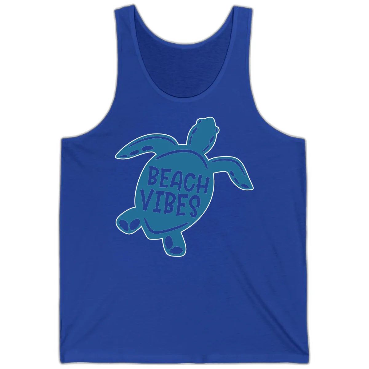 Beach Vibes Sea Turtle Tank in True Royal