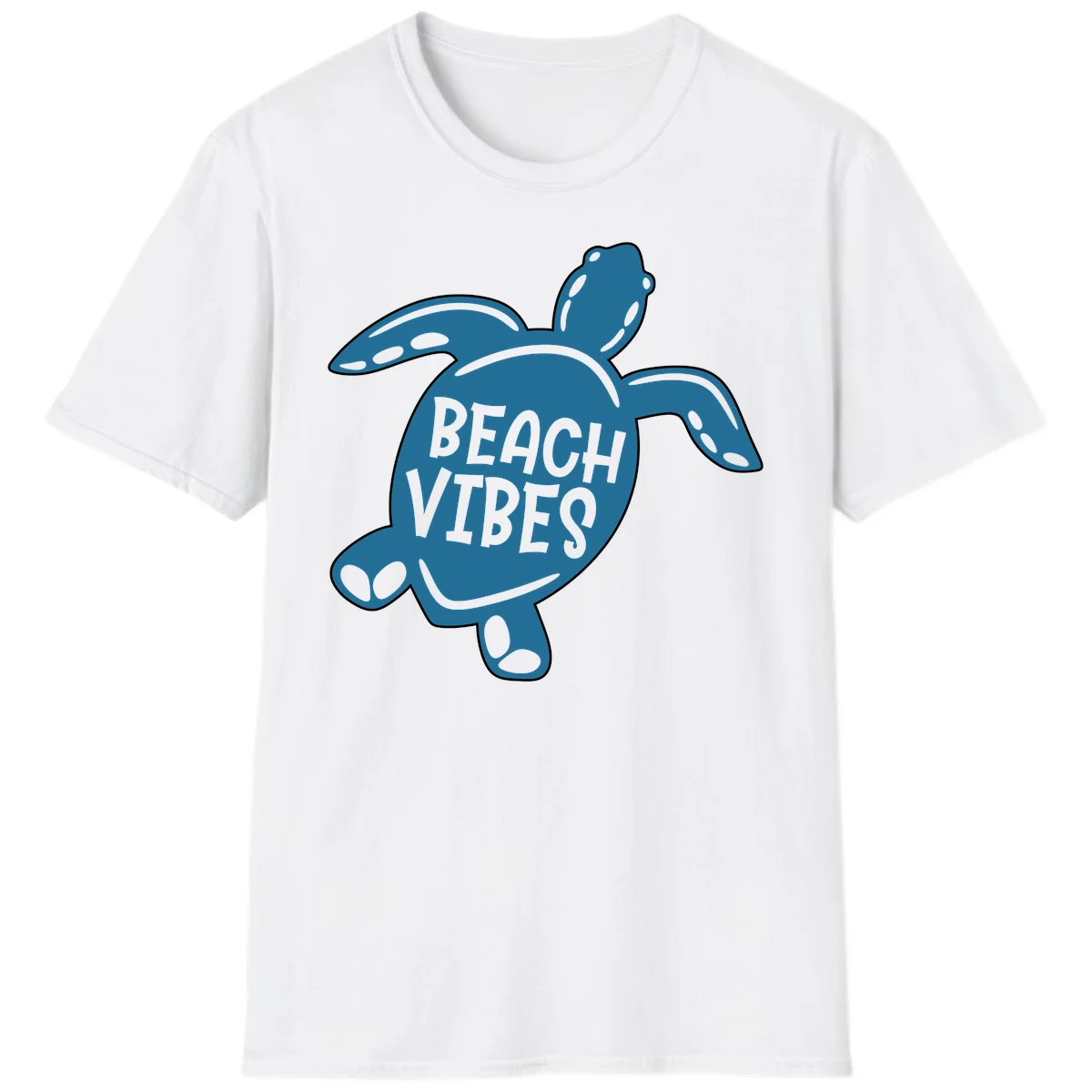 Beach Vibes Sea Turtle T-Shirt in White