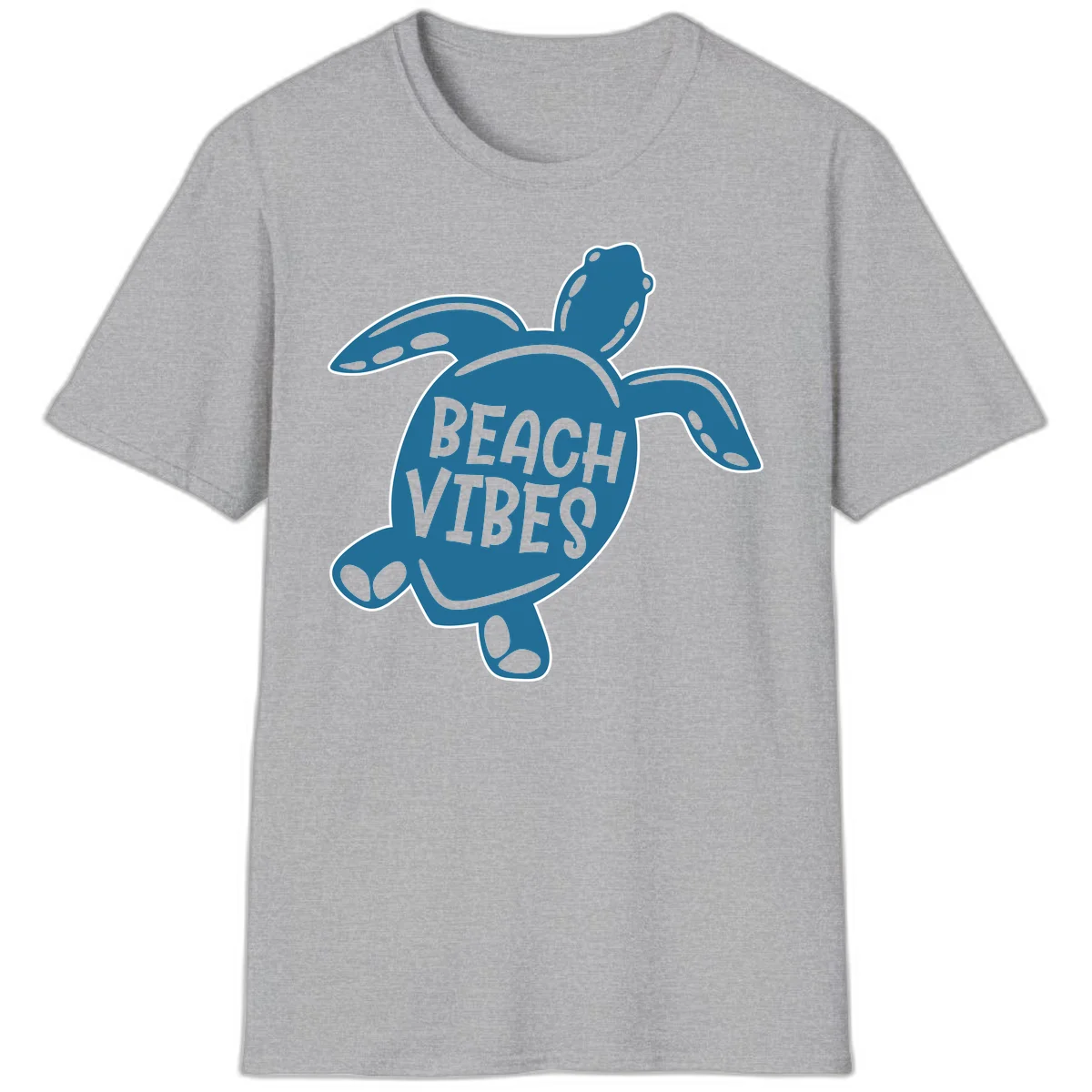 Beach Vibes Sea Turtle T-Shirt in Sport Grey