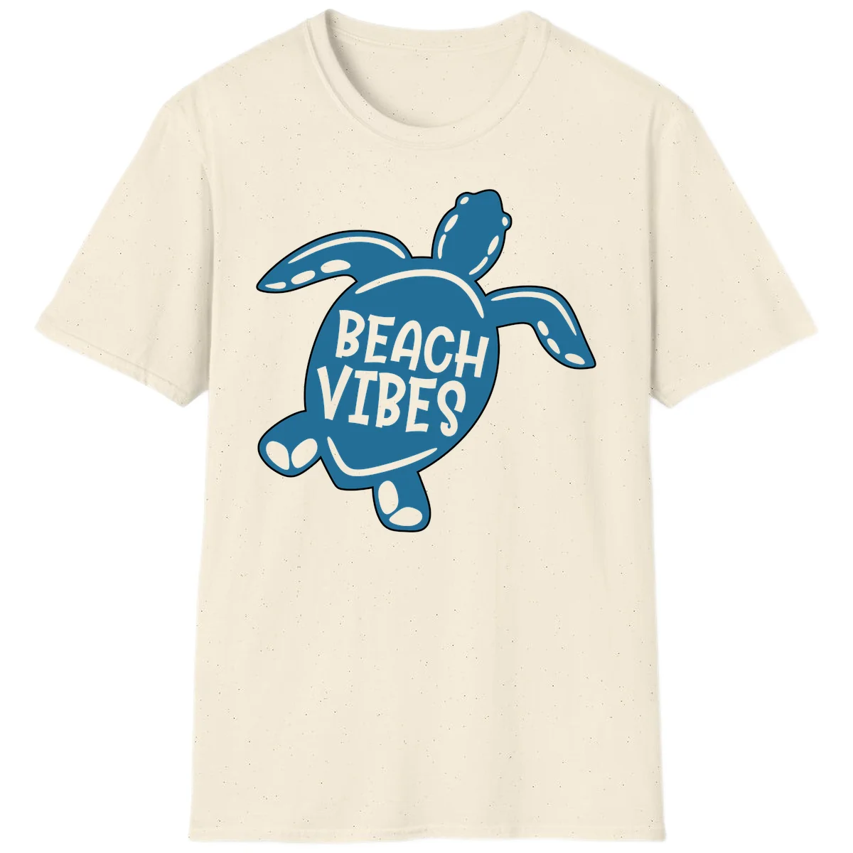 Beach Vibes Sea Turtle T-Shirt in Natural