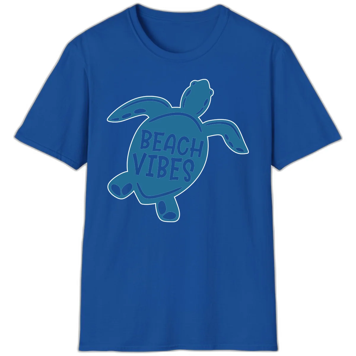 Beach Vibes Sea Turtle T-Shirt in Royal