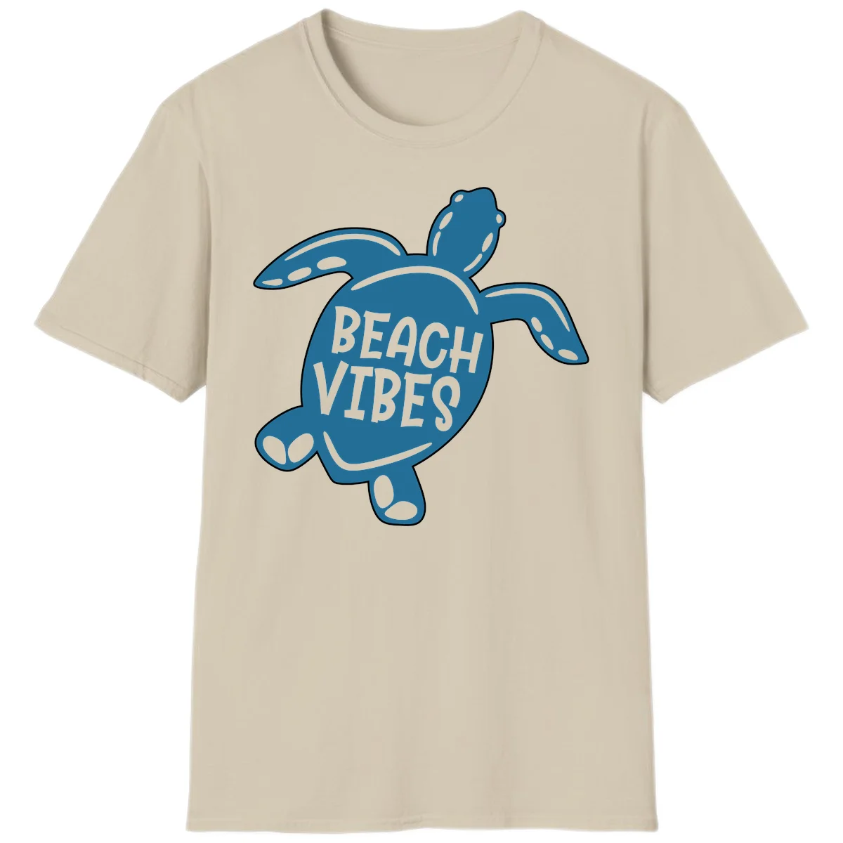 Beach Vibes Sea Turtle T-Shirt in Sand