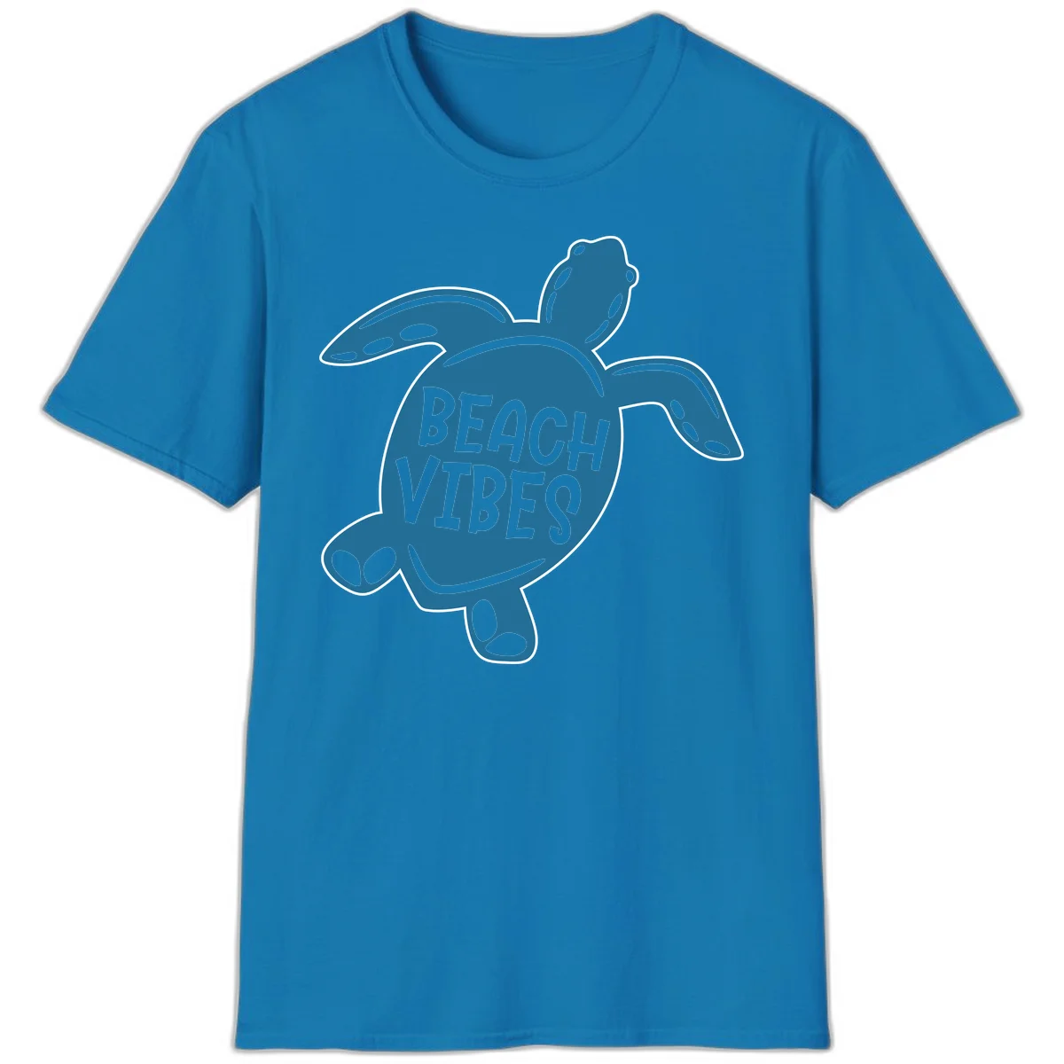 Beach Vibes Sea Turtle T-Shirt in Sapphire