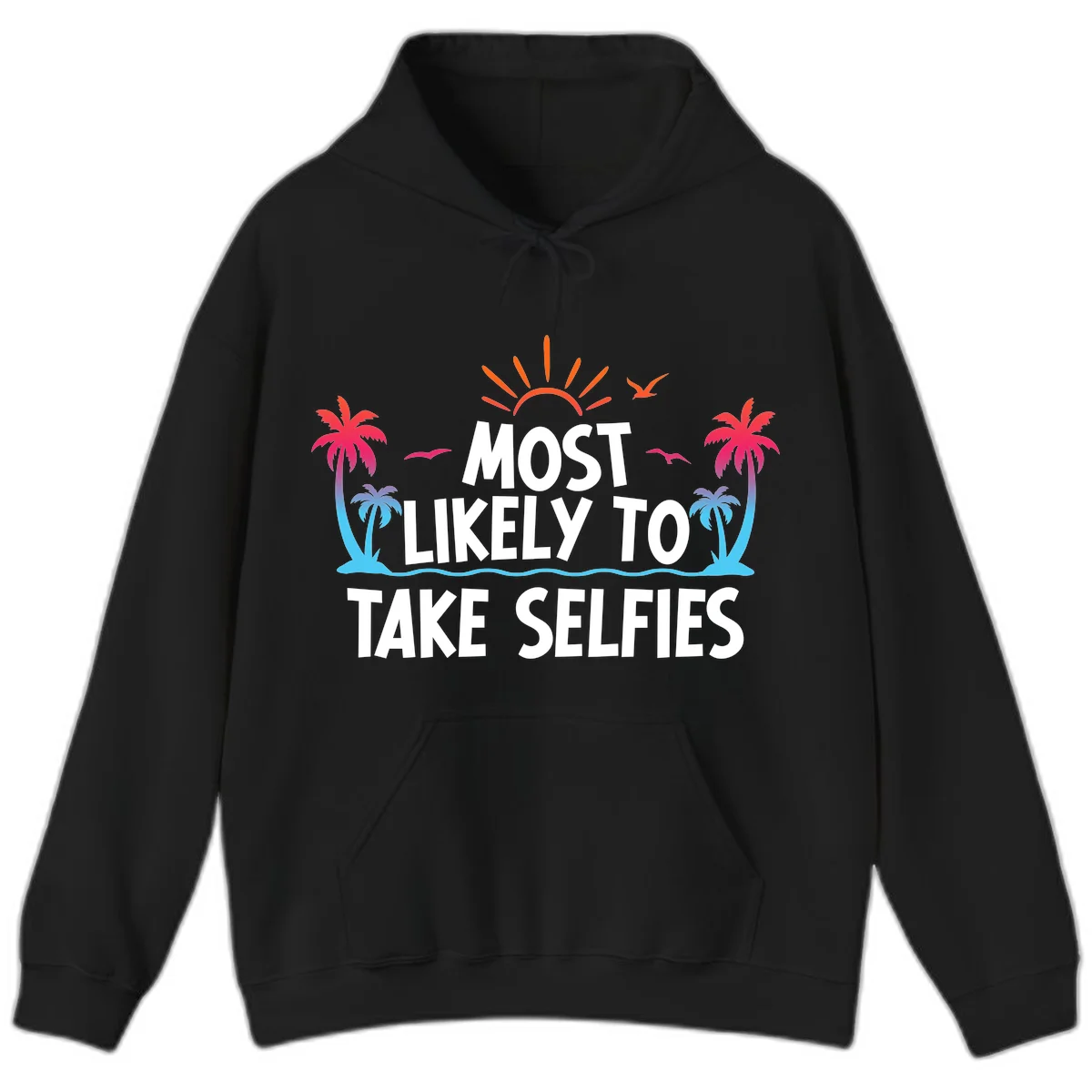 Most Likely To Take Selfies Hoodie in Black