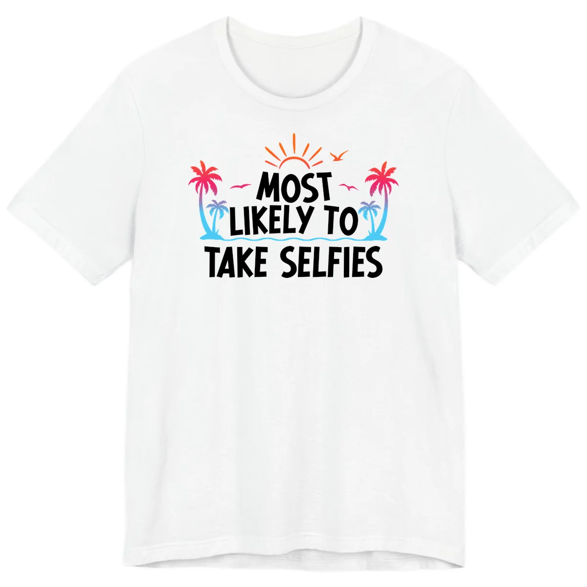 Most Likely To Take Selfies Premium T-Shirt in White