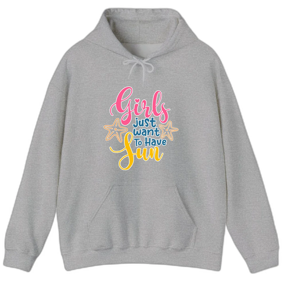 Girls Just Want To Have Fun Cruise Hoodie in Sport Grey