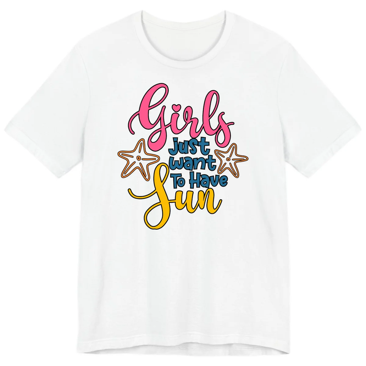 Girls Just Want To Have Fun Cruise Premium T-Shirt in White