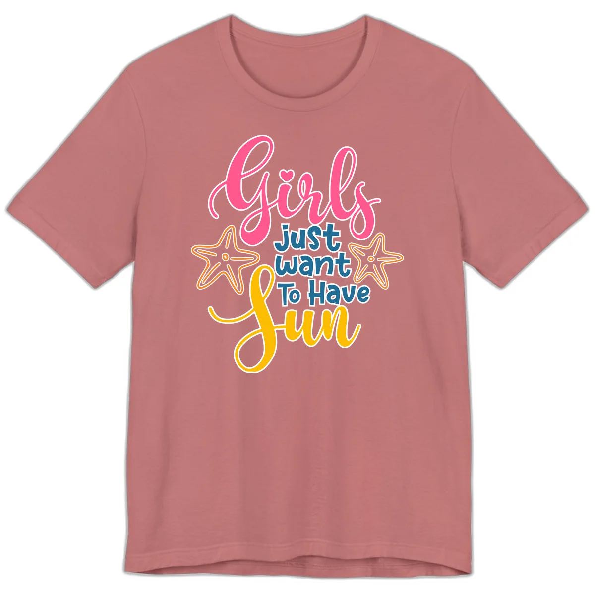 Girls Just Want To Have Fun Cruise Premium T-Shirt in Mauve