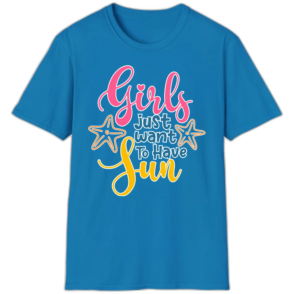 Girls Just Want To Have Fun Cruise T-Shirt in Sapphire
