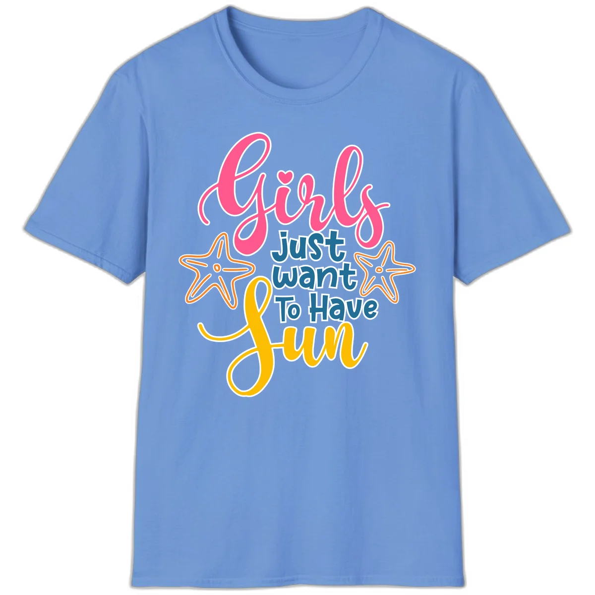 Girls Just Want To Have Fun Cruise T-Shirt in Carolina Blue
