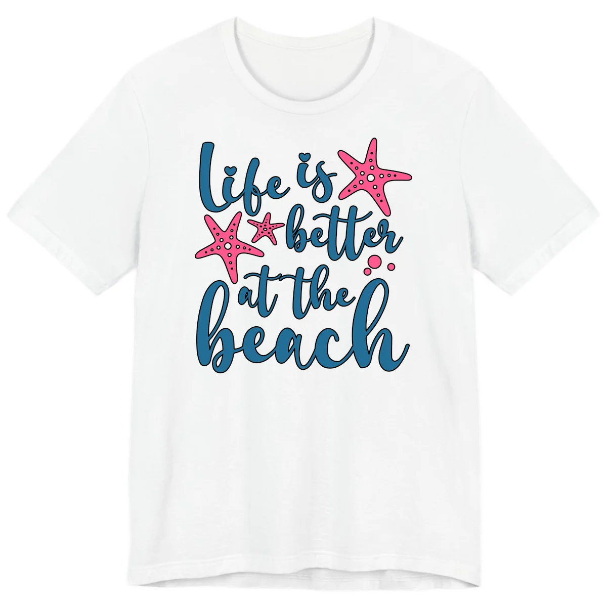 Life Is Better At The Beach Premium T-Shirt in White