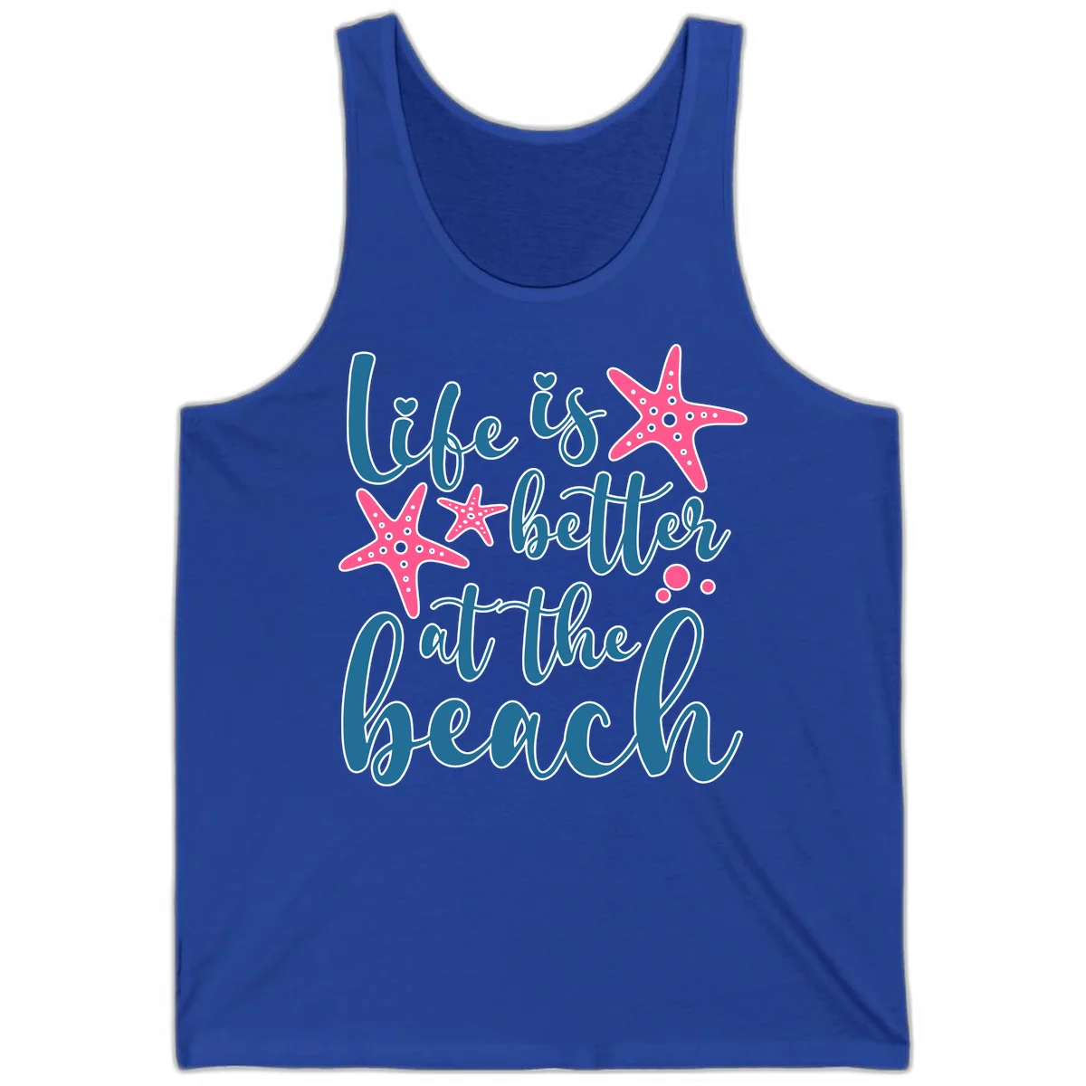 Life Is Better At The Beach Tank in True Royal