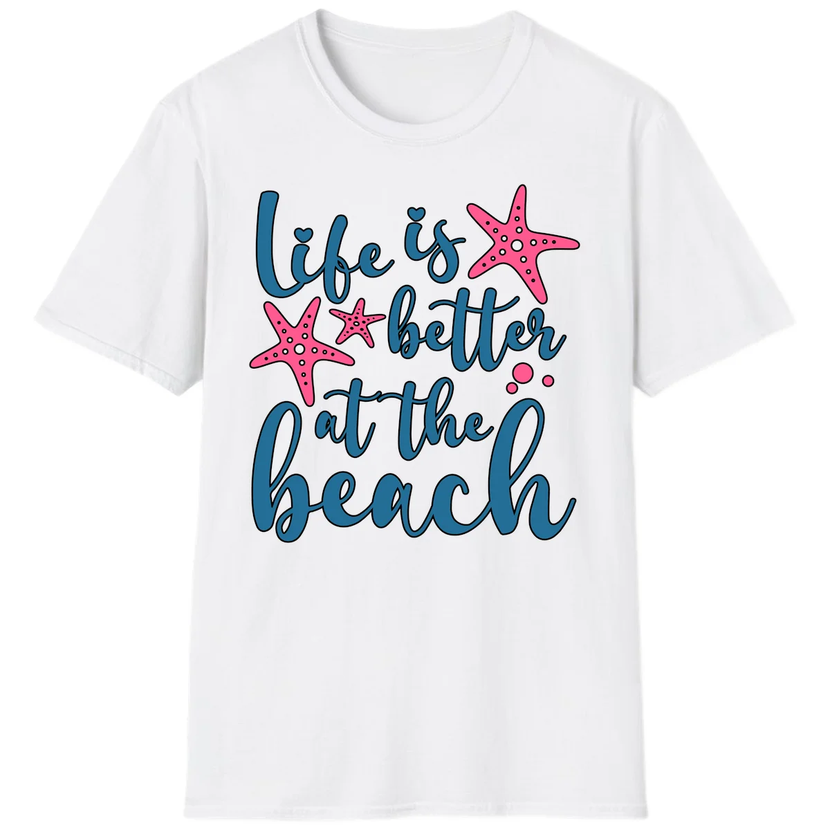Life Is Better At The Beach T-Shirt in White