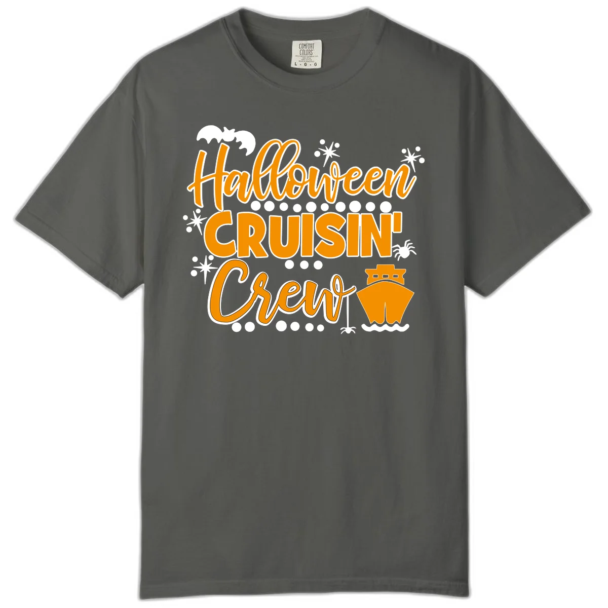Halloween Cruisin' Crew Comfort Color T-Shirt in Pepper