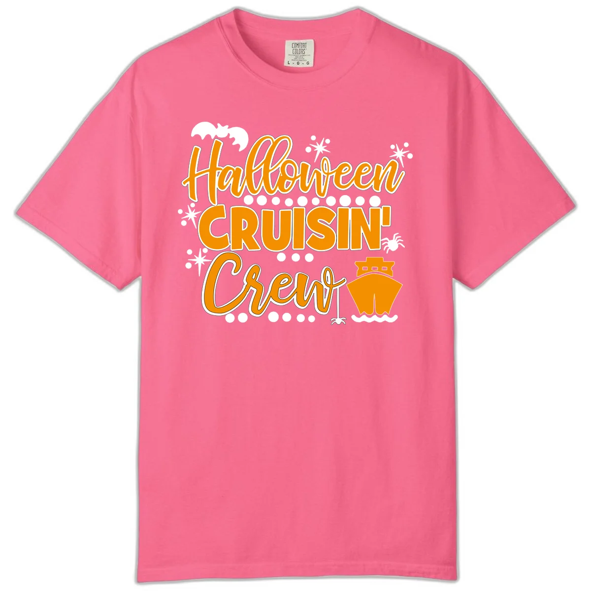 Halloween Cruisin' Crew Comfort Color T-Shirt in Crunchberry