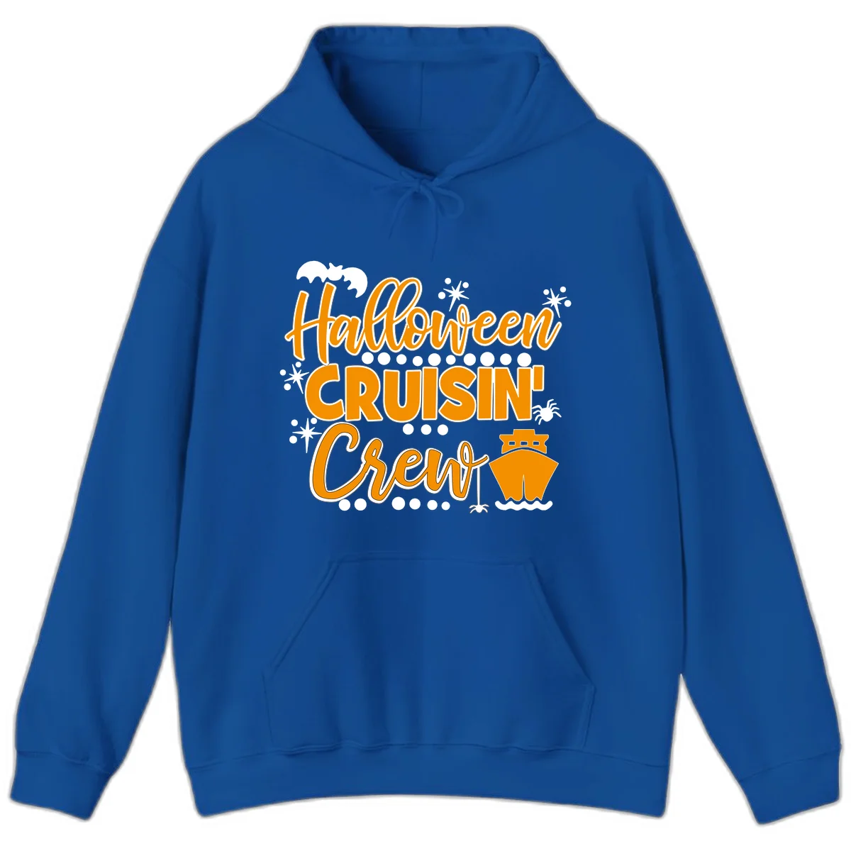 Halloween Cruisin' Crew Hoodie for Spooky Cruises in Royal