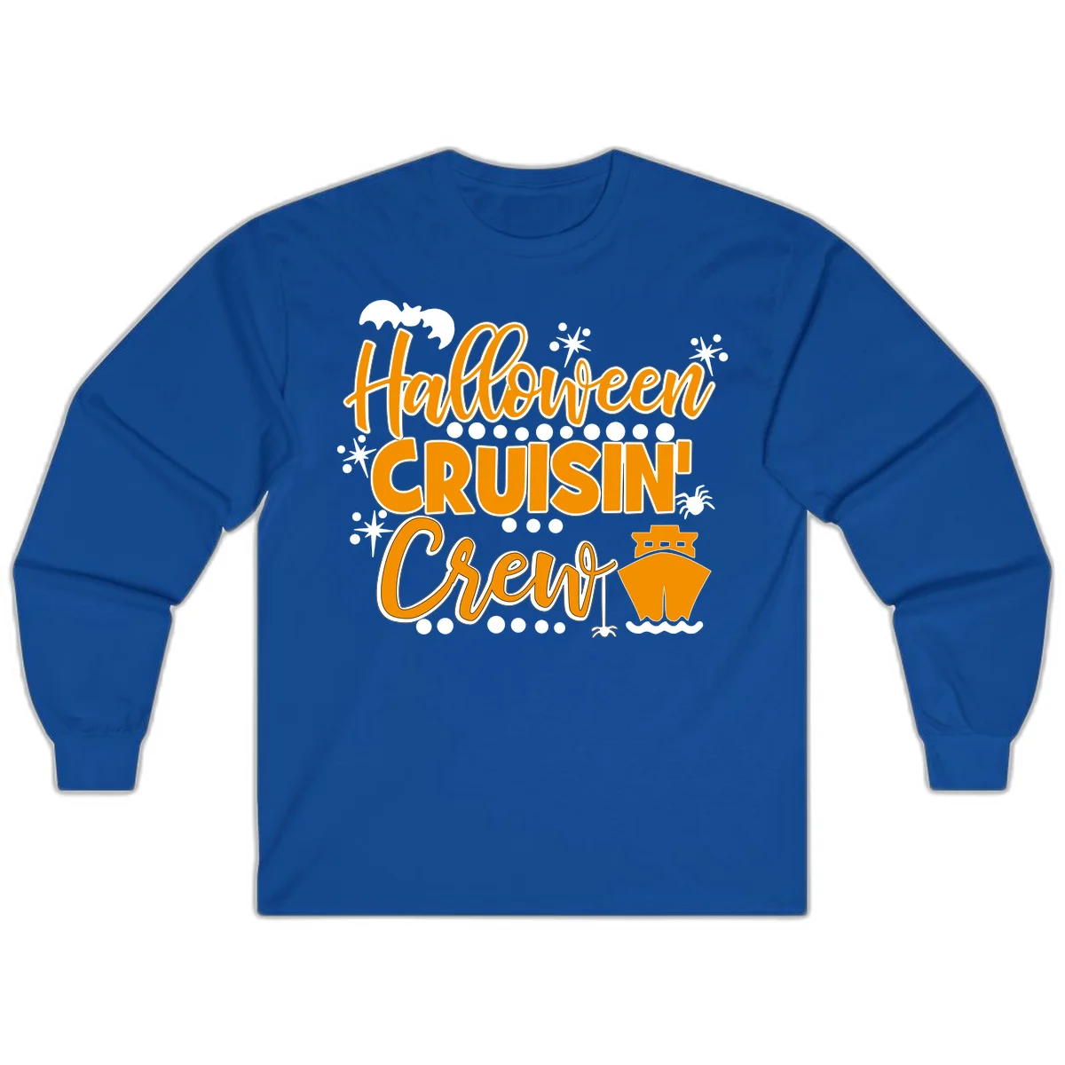 Halloween Cruisin' Crew Long Sleeve for Fall Cruise in Royal