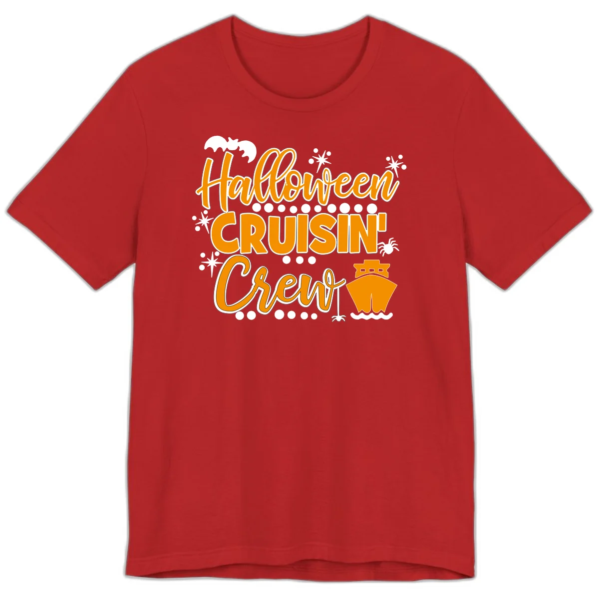 Halloween Cruisin' Crew Premium T-Shirt for Groups in Red