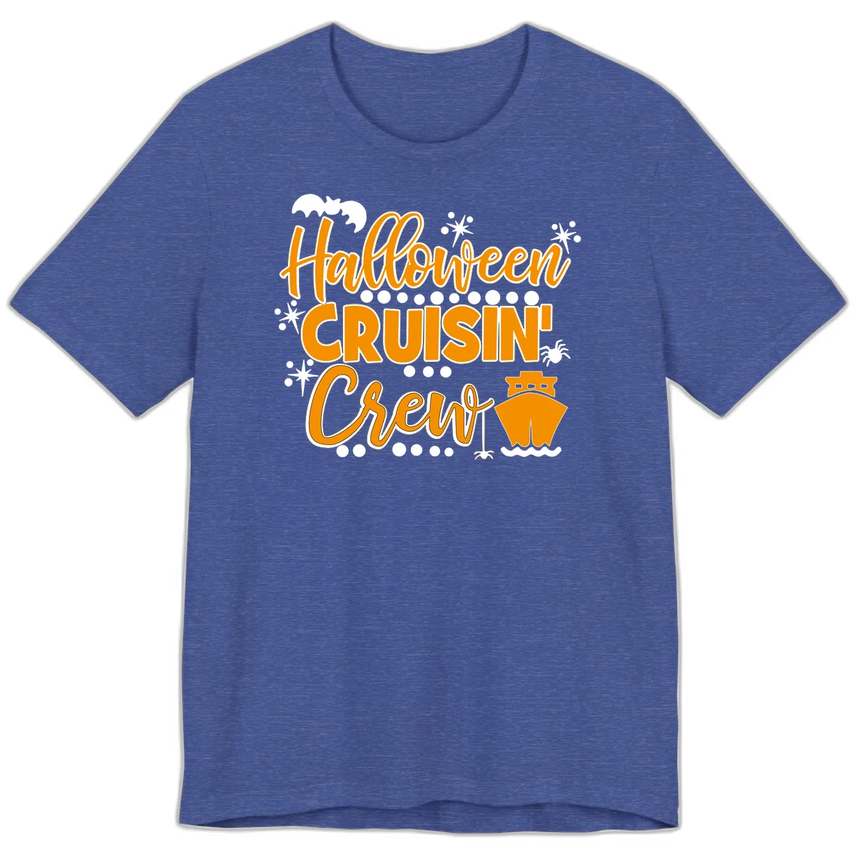 Halloween Cruisin' Crew Premium T-Shirt for Groups in Heather True Royal