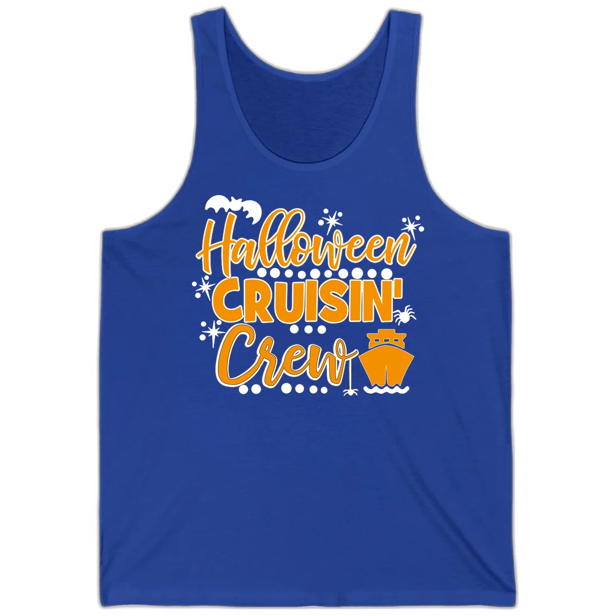 Halloween Cruisin' Crew Tank Top for Warm Weather in True Royal