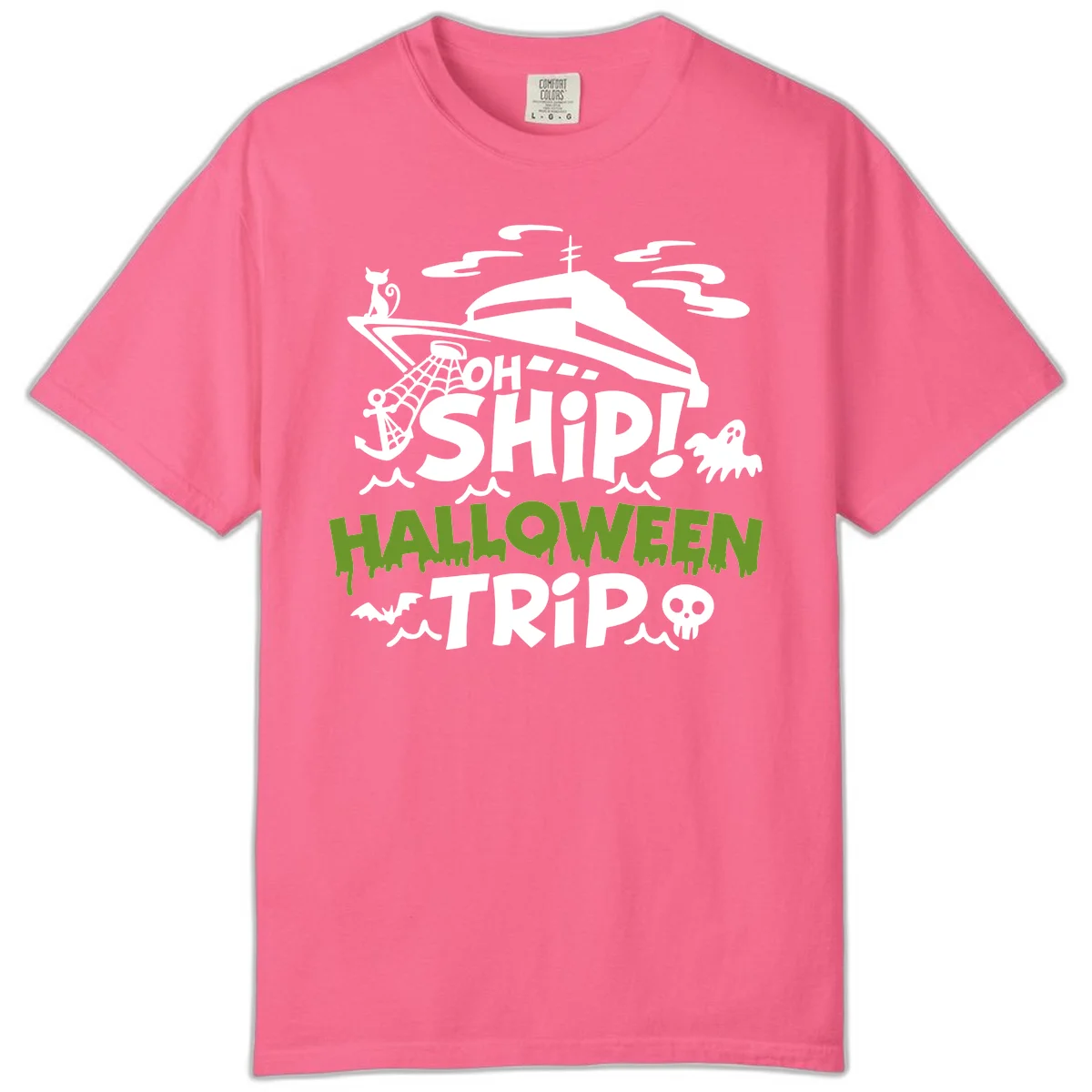 Oh Ship Halloween Trip Comfort Color in Crunchberry