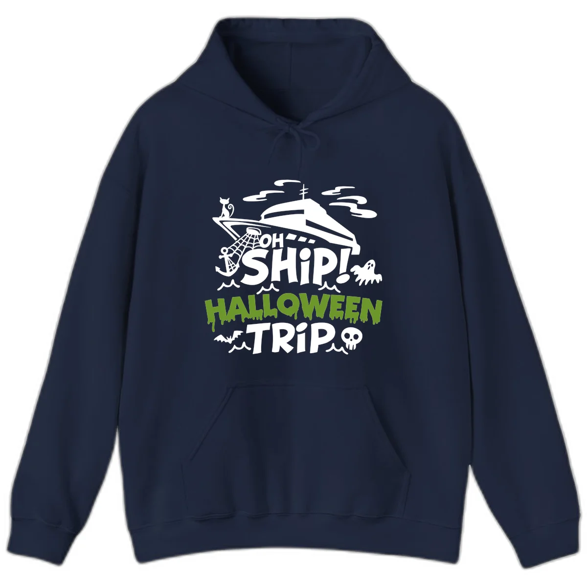 Oh Ship Halloween Trip Hoodie in Navy