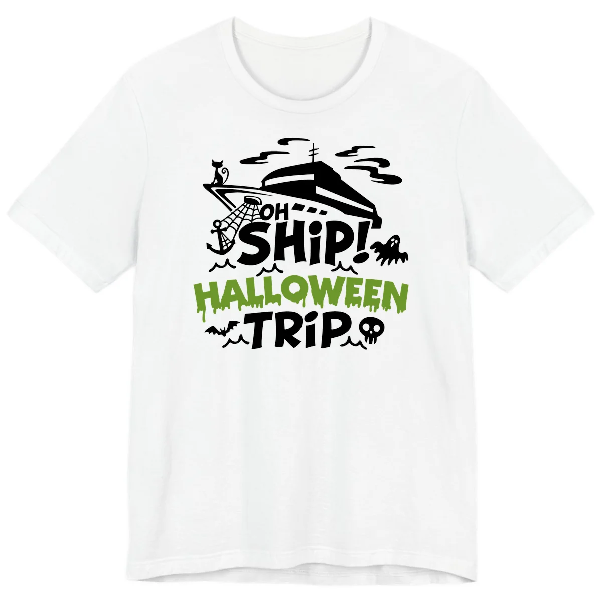 Oh Ship Halloween Trip Premium T-Shirt in White