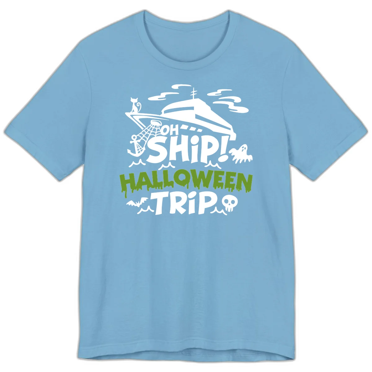 Oh Ship Halloween Trip Premium T-Shirt in Ocean Blue