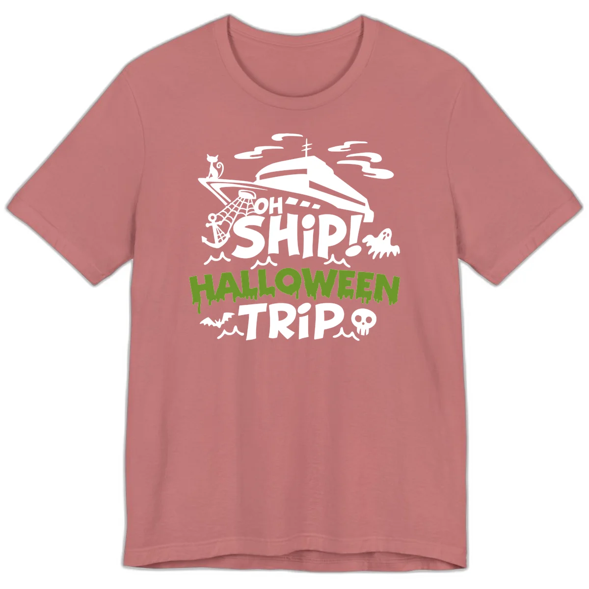 Oh Ship Halloween Trip Premium T-Shirt in Mauve