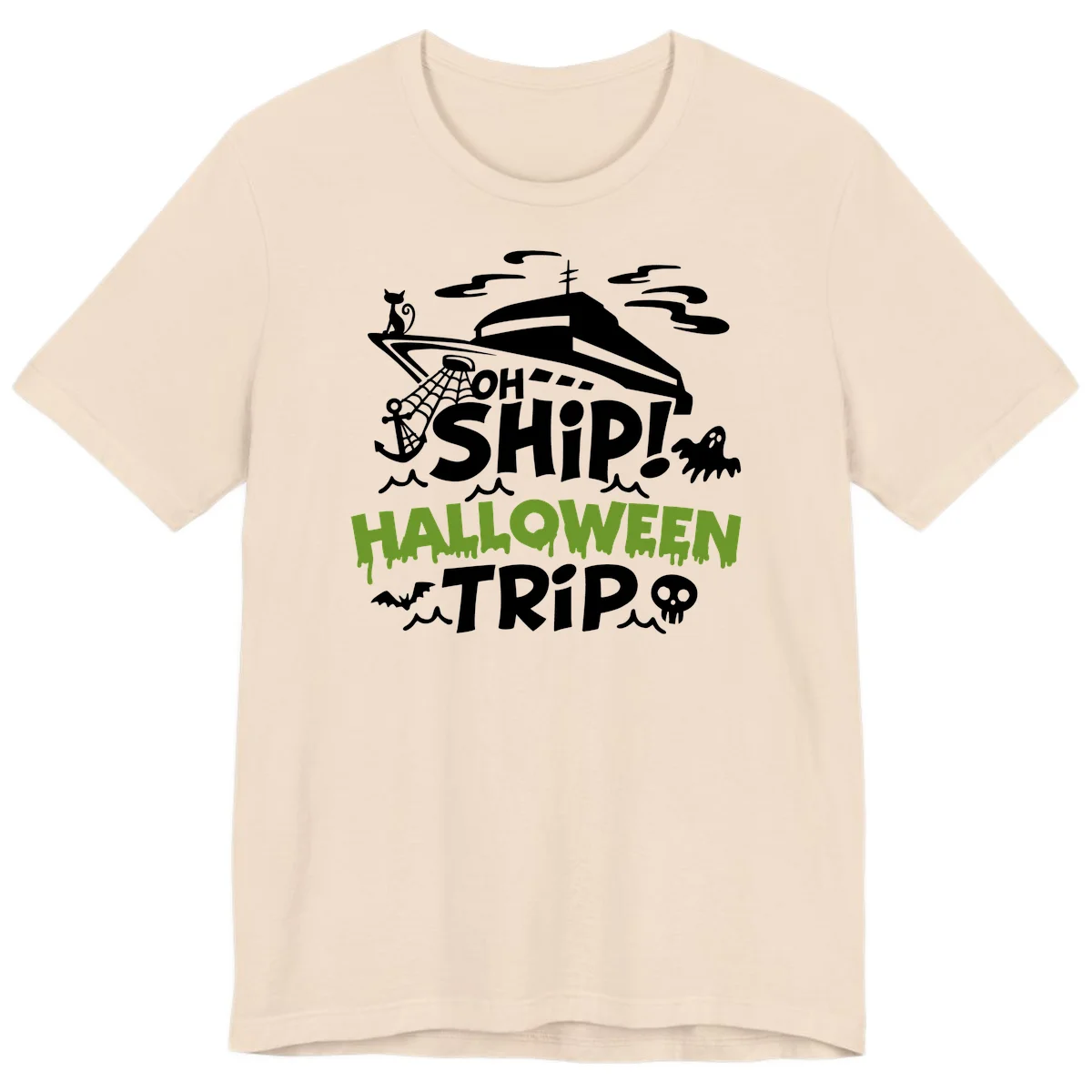 Oh Ship Halloween Trip Premium T-Shirt in Soft Cream