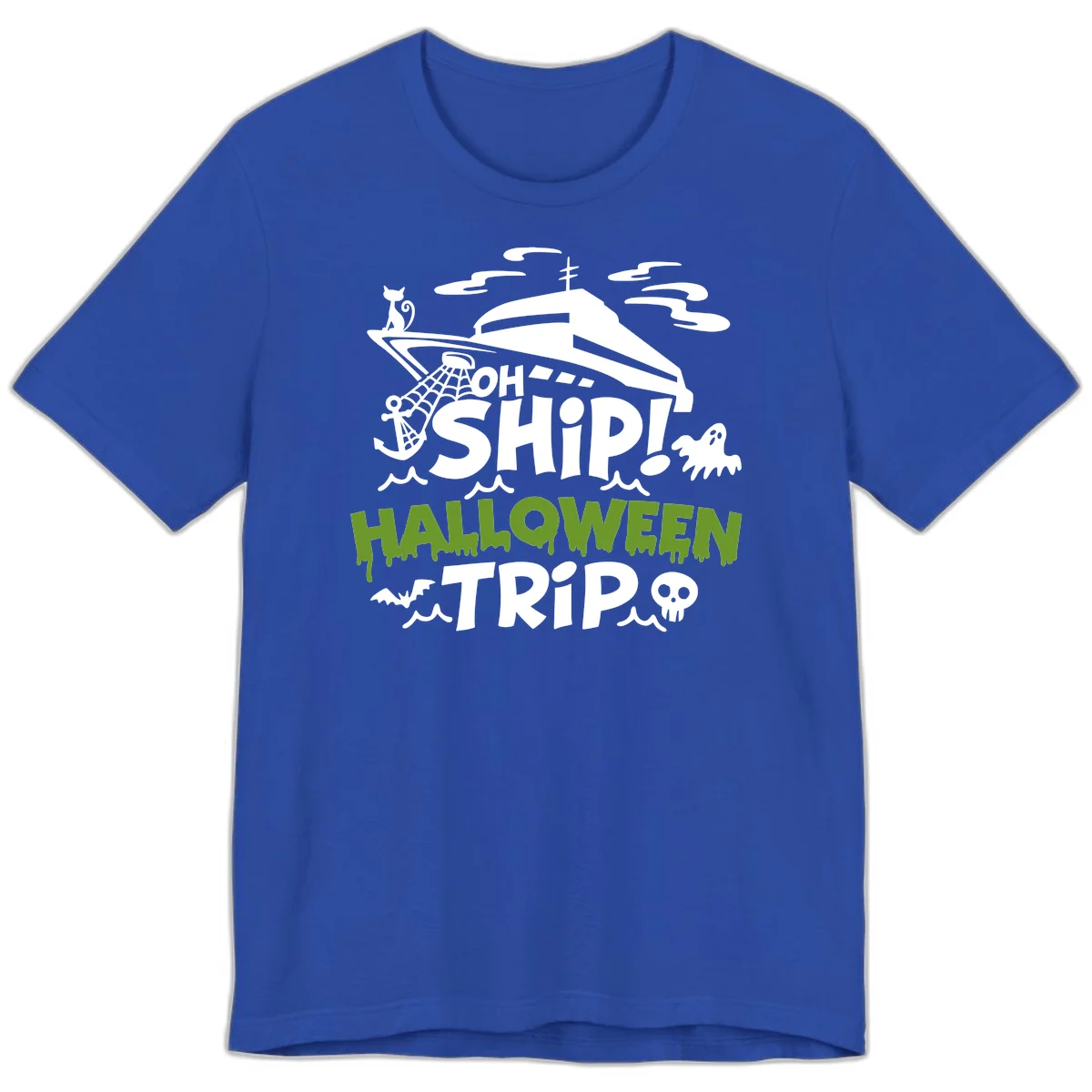 Oh Ship Halloween Trip Premium T-Shirt in True Royal