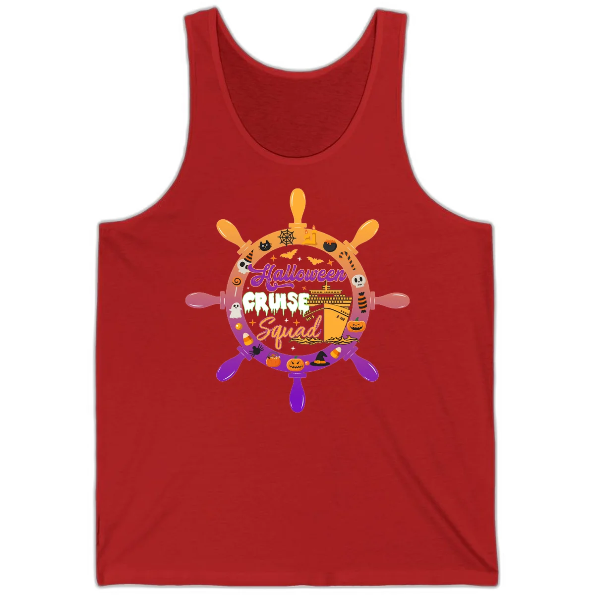Halloween Cruise Squad Ship Wheel Tank in Red