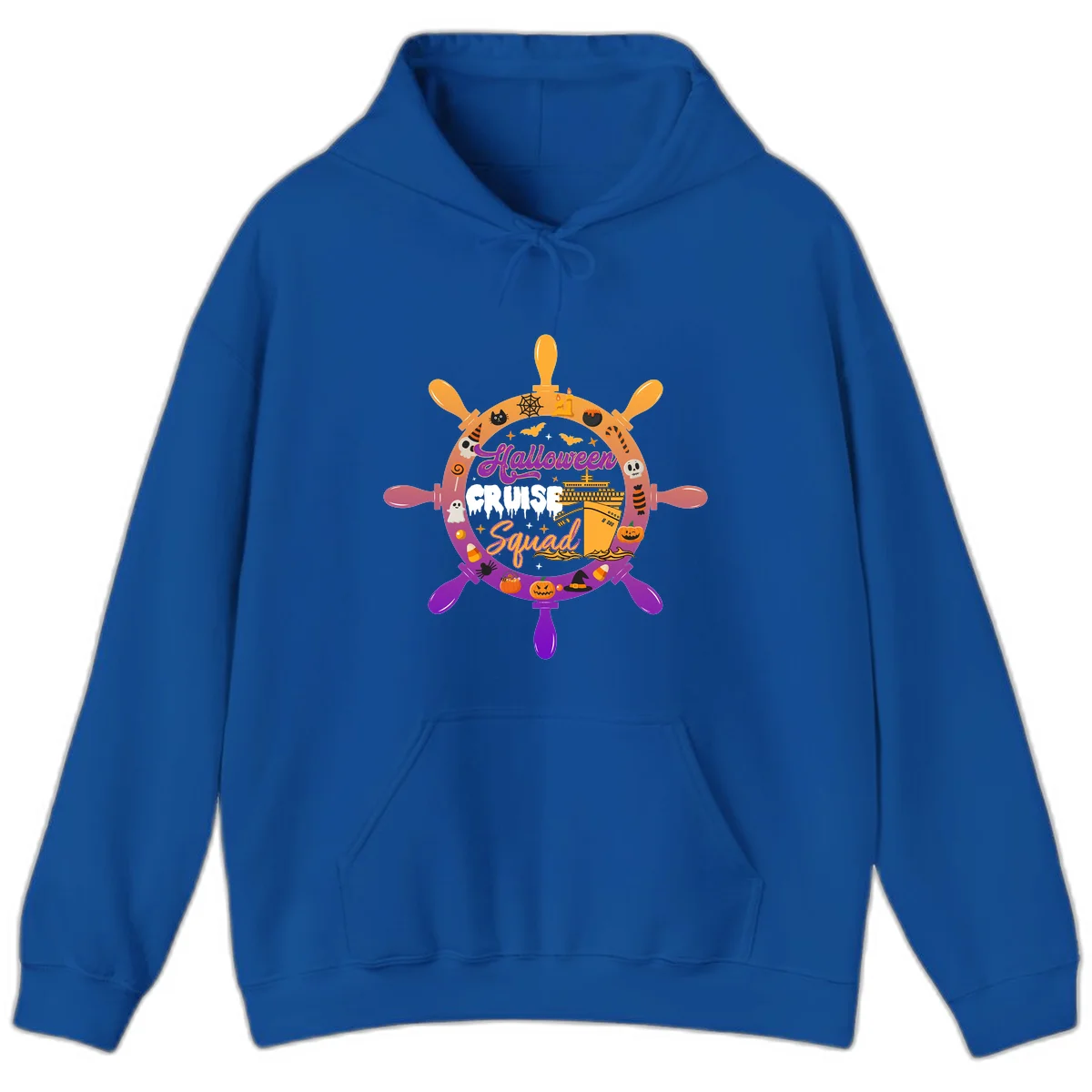 Halloween Cruise Squad Spooky Vacation Hoodie in Royal