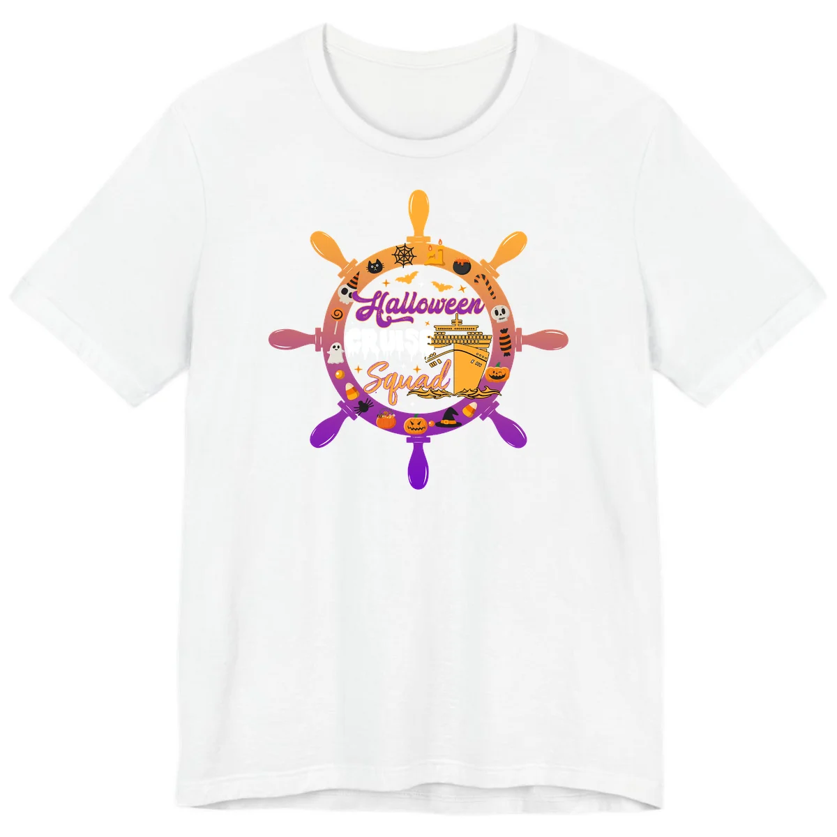 Halloween Cruise Squad Premium Vacation Tee in White