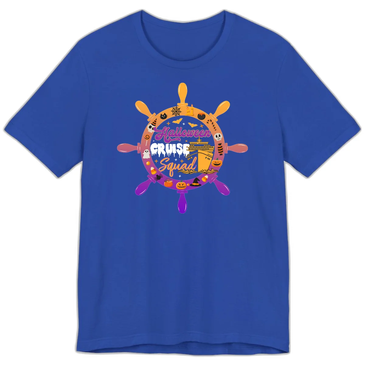 Halloween Cruise Squad Premium Vacation Tee in True Royal