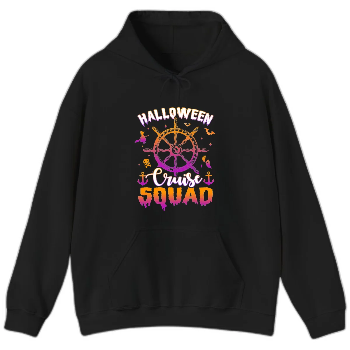 Halloween Cruise Squad Hoodie in Black