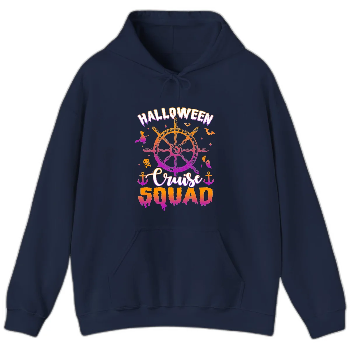 Halloween Cruise Squad Hoodie in Navy
