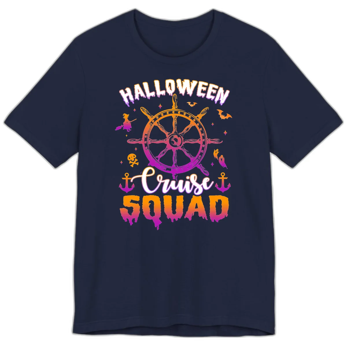 Halloween Cruise Squad Premium T-Shirt in Navy