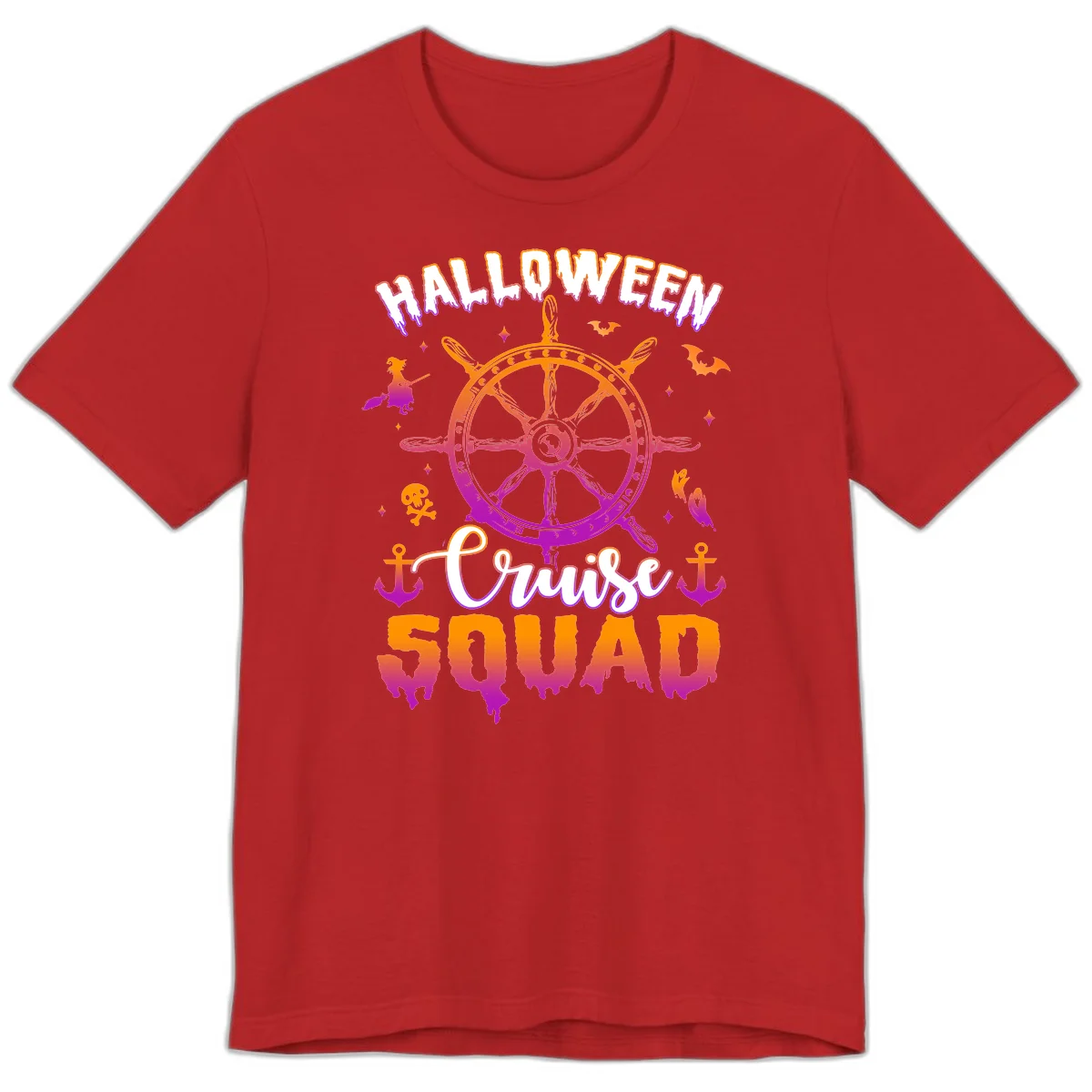 Halloween Cruise Squad Premium T-Shirt in Red