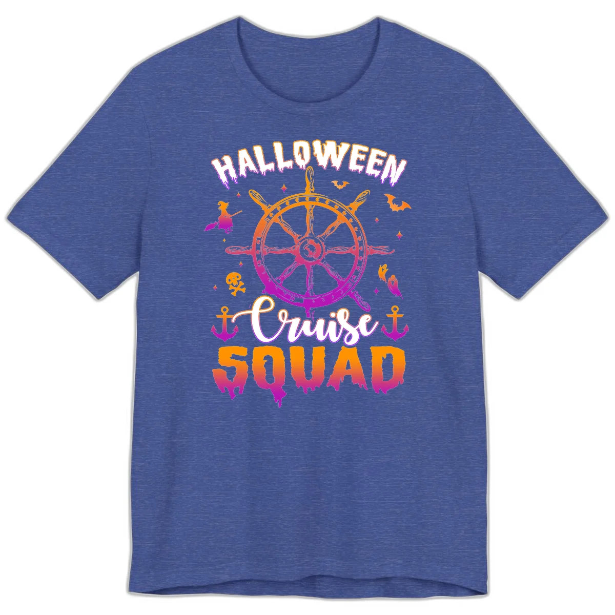 Halloween Cruise Squad Premium T-Shirt in Heather True Royal