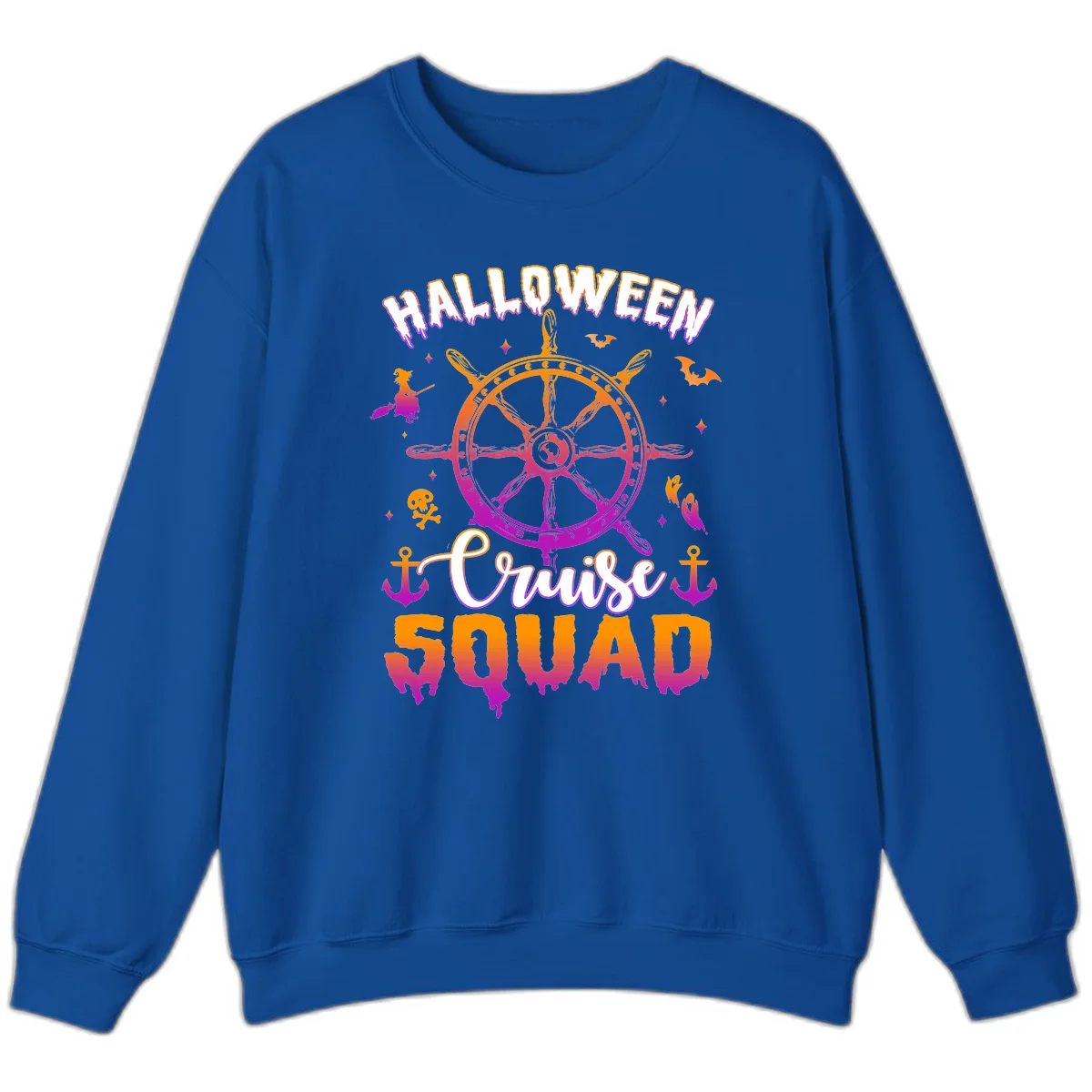 Halloween Cruise Squad Sweatshirt in Royal
