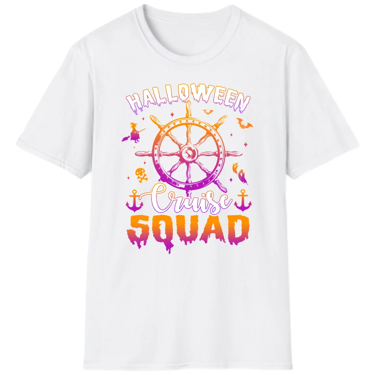 Halloween Cruise Squad T-Shirt in White