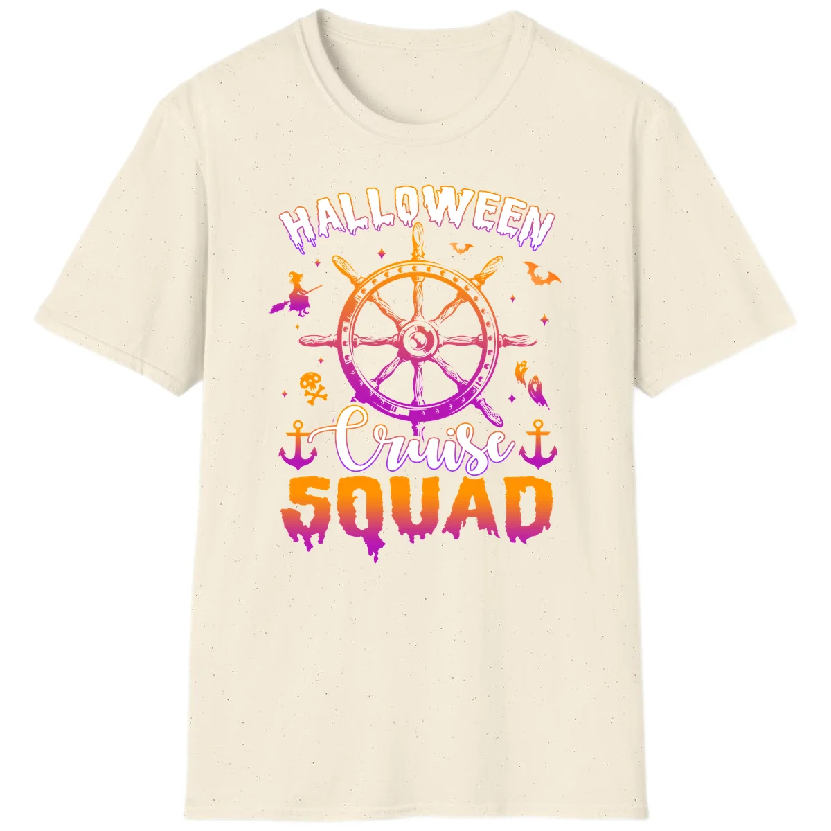 Halloween Cruise Squad T-Shirt in Natural