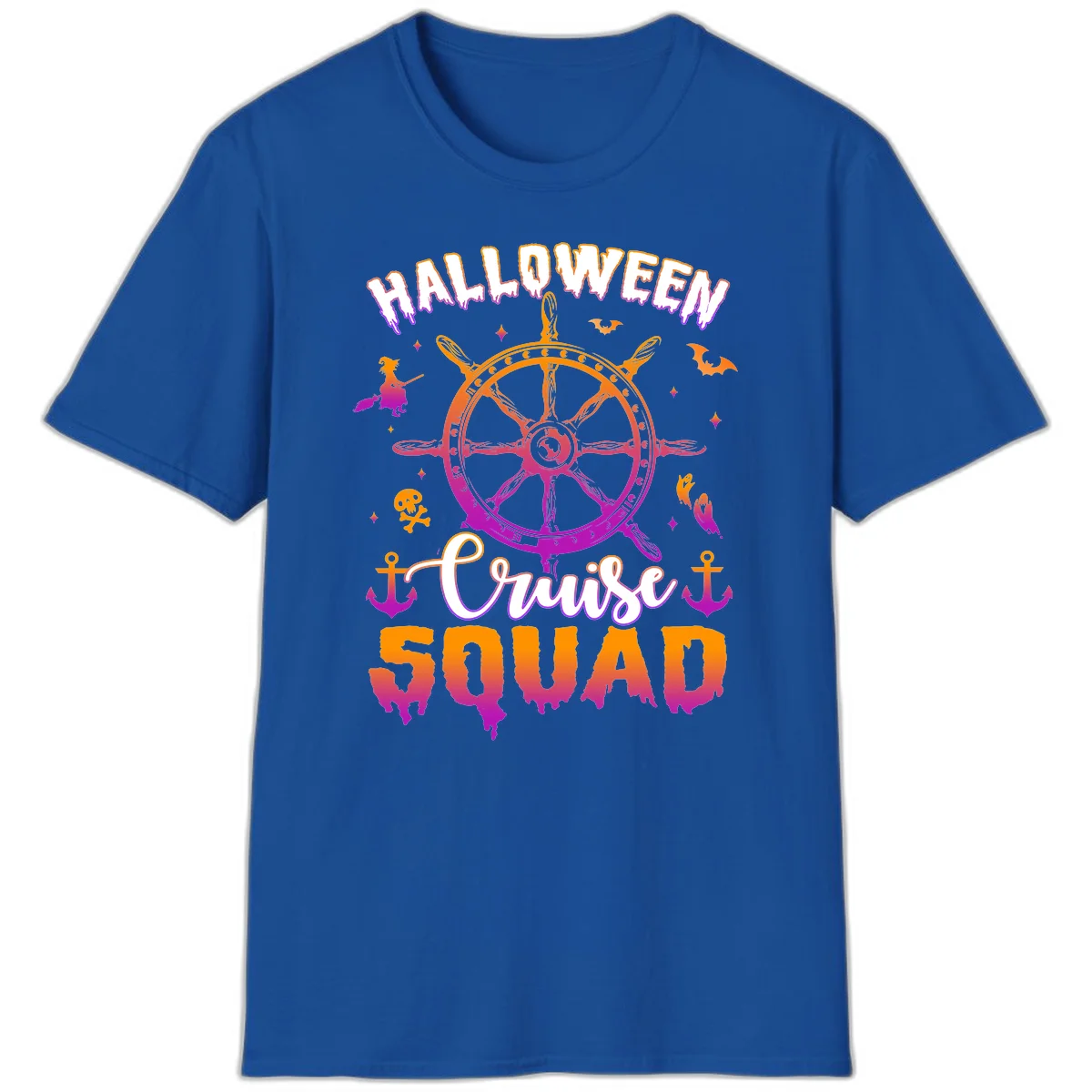 Halloween Cruise Squad T-Shirt in Royal