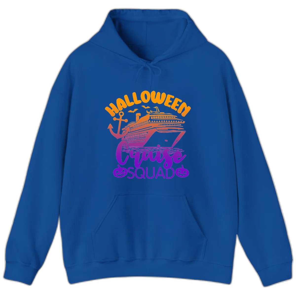 Halloween Cruise Squad Spooky Vacation Hoodie in Royal